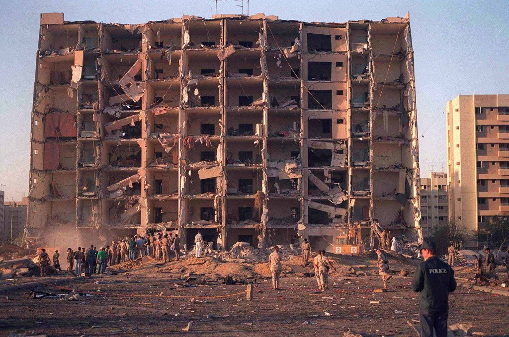 File Photo of the Khobar Towers after bombing attack
