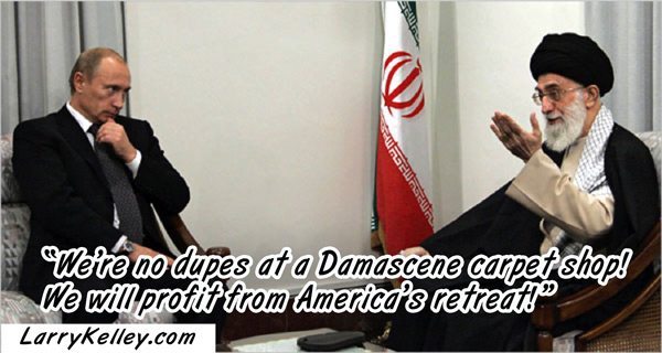 Putin with Ayatollah Khamenehi of Iran