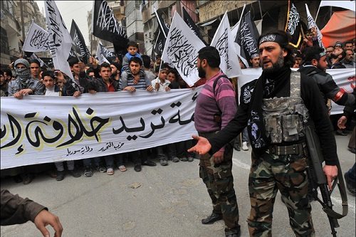 Abu Baker al-Baghdadi (right)