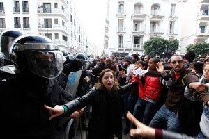 tunisia1-Tunisians take to the streets after a leading opponent to the Islamist government is assassinated-larrykelley.com (photo: AP-NewYorkPost