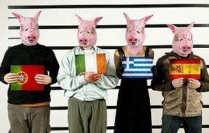 Euro PIGS: Portugal, Italy, Greece and Spain. Photo source: http://goo.gl/CYvPM